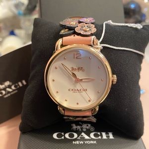 coach leather watch